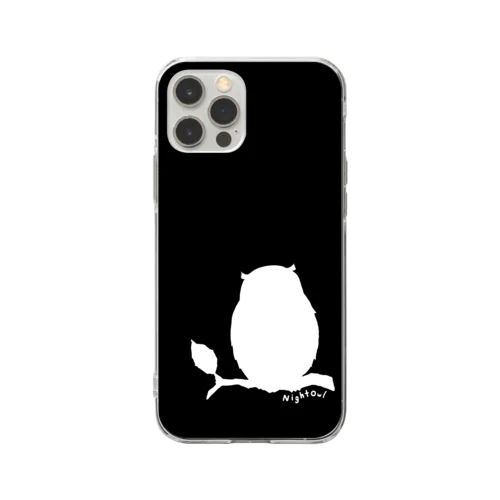 Night Owl (Black B) Soft Clear Smartphone Case