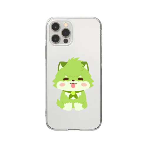 おすわりフミヒロ Soft Clear Smartphone Case