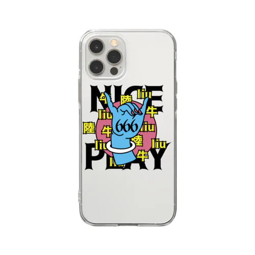 NICE PLAY【666】 Soft Clear Smartphone Case