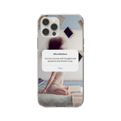 Don'tBeSilent&Books Soft Clear Smartphone Case