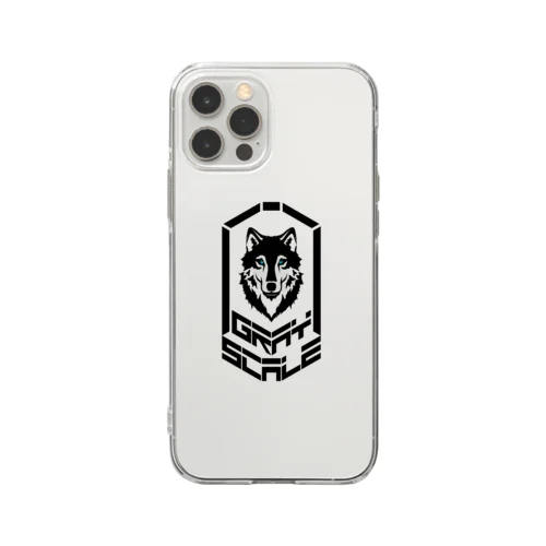 GRAY SCALE エンブレム Soft Clear Smartphone Case