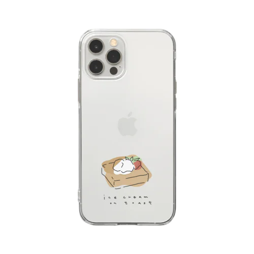 ice cream on toast Soft Clear Smartphone Case