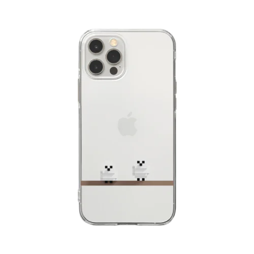 【カクカクあにまる】シマエナガ Soft Clear Smartphone Case