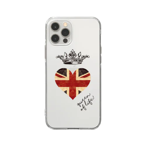 crownxxx_UKハート Soft Clear Smartphone Case