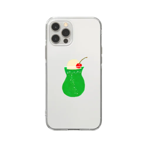 くりーむそーだ Soft Clear Smartphone Case