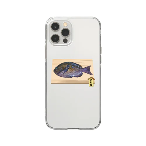 【魚シリーズ】めじな♪まな板♪2105 Soft Clear Smartphone Case