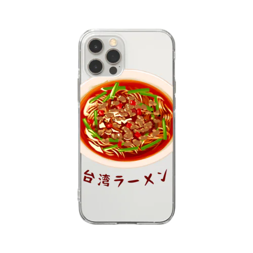 名古屋めし 台湾ラーメン Soft Clear Smartphone Case