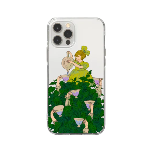 紫陽花 Soft Clear Smartphone Case