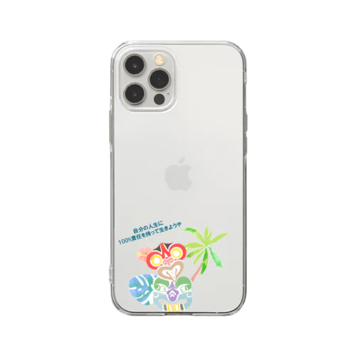 tiki《100%》 Soft Clear Smartphone Case