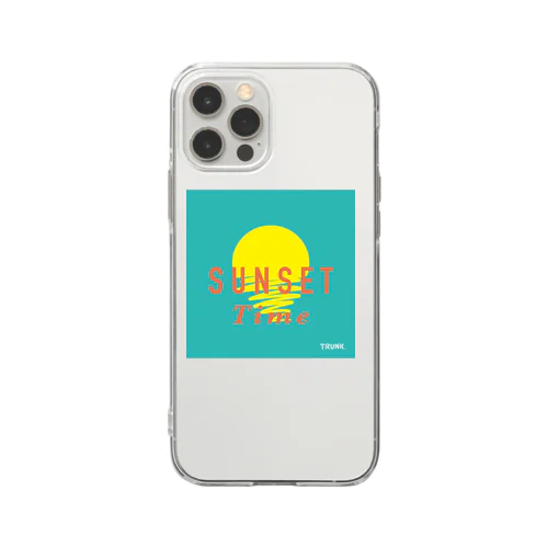 Sunset time Soft Clear Smartphone Case