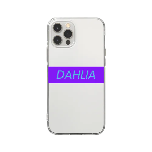 DAHLIA LOGO PURPUL&BLUE Soft Clear Smartphone Case