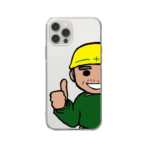 現場のとっちゃ(やさしいイケメン) Soft Clear Smartphone Case