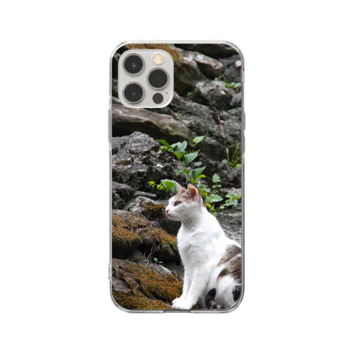 城ｘ猫01 Soft Clear Smartphone Case
