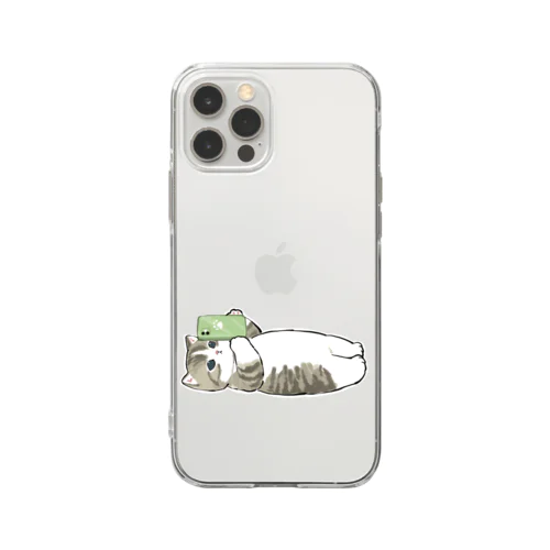 寝落ち Soft Clear Smartphone Case