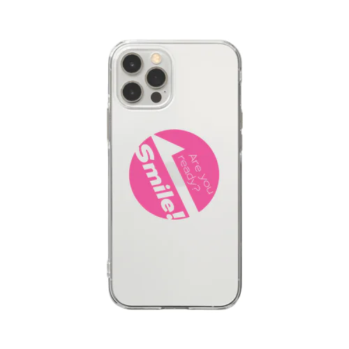 はいチーズ！POP【ピンク】 Soft Clear Smartphone Case