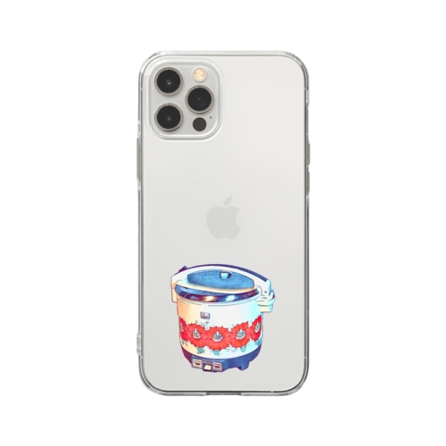 昭和の思い出『炊飯器』 Soft Clear Smartphone Case