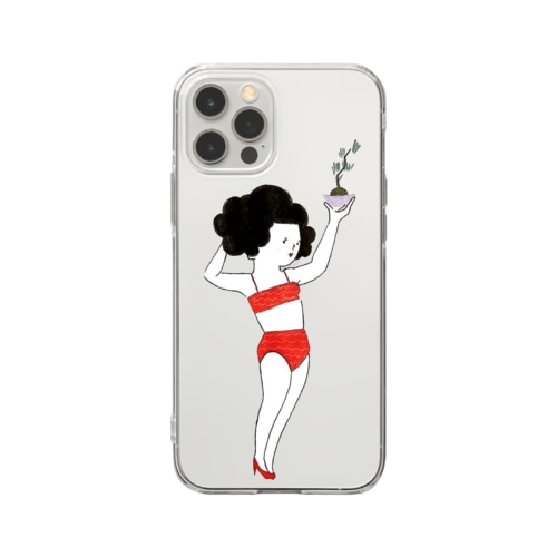 ツチンナカキちゃん Soft Clear Smartphone Case
