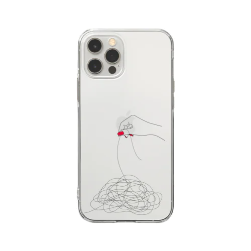 絡んだ糸 Soft Clear Smartphone Case