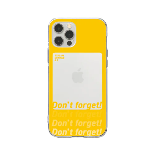 Don't forget! Soft Clear Smartphone Case