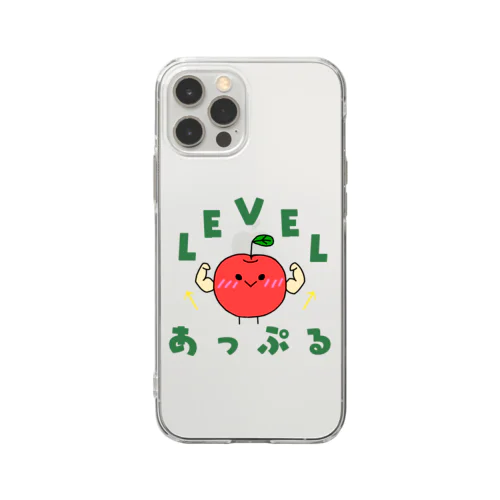 Level あっぷる Soft Clear Smartphone Case