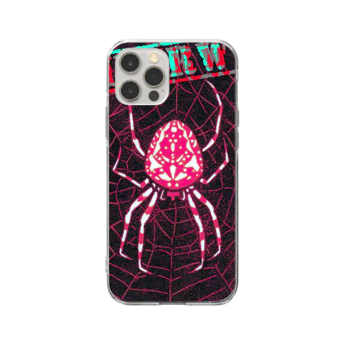 spiderweb ソフトクリアスマホケース