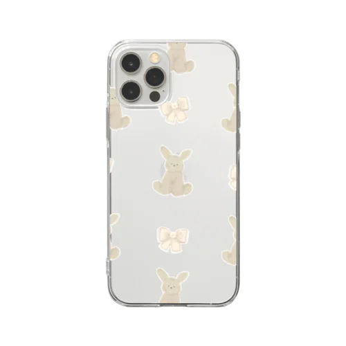 ピュアなうさちゃん Soft Clear Smartphone Case