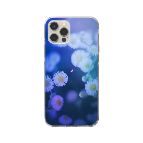 藍色の夜に遊べ Soft Clear Smartphone Case