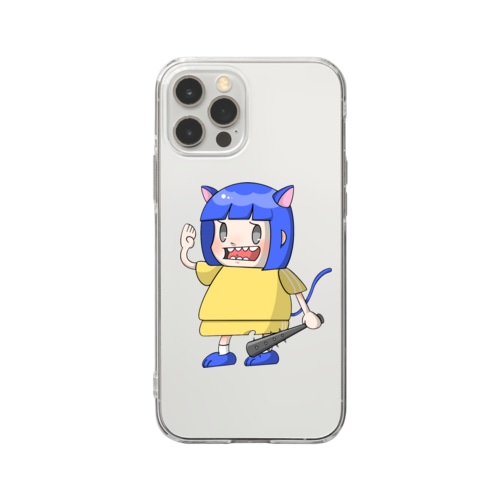 野良猫アイコン Soft Clear Smartphone Case