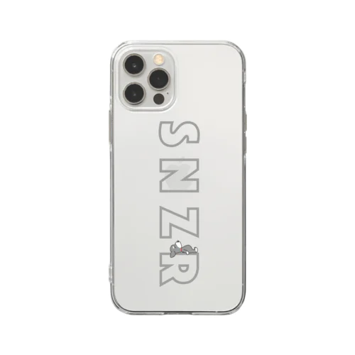 シュナウザー SNZR&ひる寝 Soft Clear Smartphone Case
