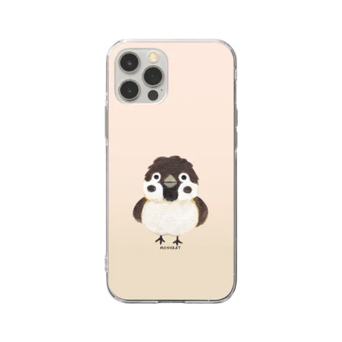 スズメがちゅん      *197CB01B Soft Clear Smartphone Case