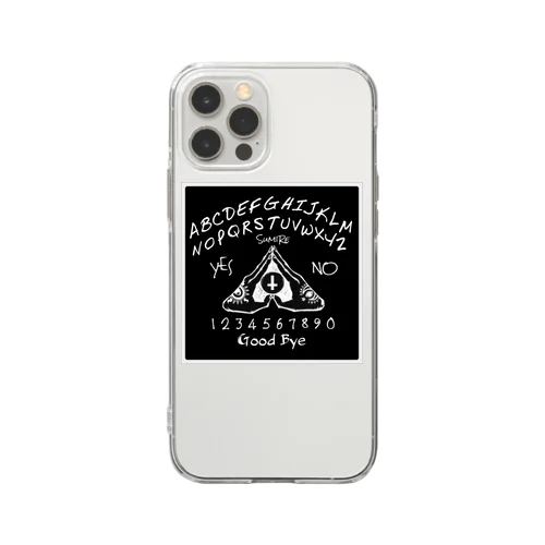 ウィジャボード　Ouija　黒 Soft Clear Smartphone Case