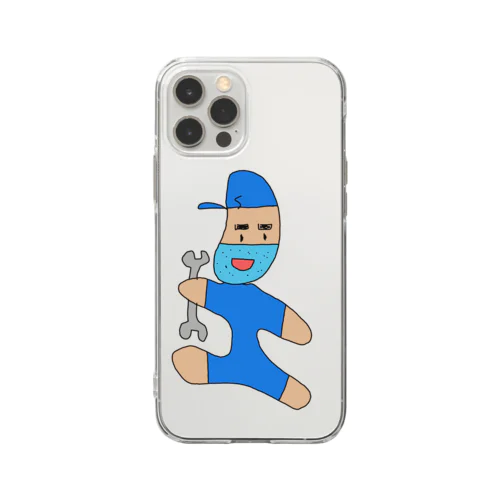 ハイパー整備士すーくん Soft Clear Smartphone Case