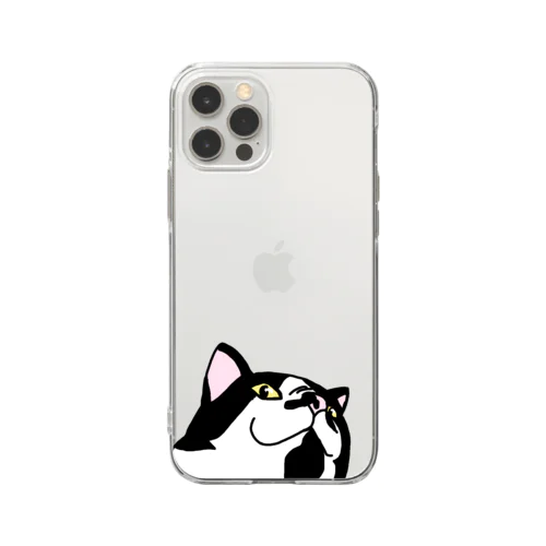 ちょびヒゲ猫ちゃん Soft Clear Smartphone Case