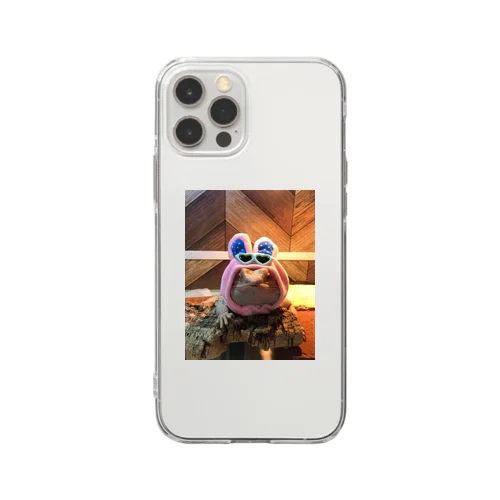 フトアゴヒゲトカゲのチョコビ Soft Clear Smartphone Case