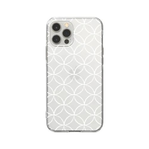 きまぐれWa風「七宝」 Soft Clear Smartphone Case