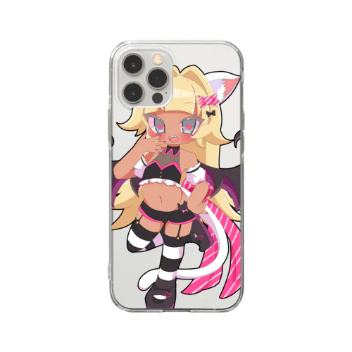 もげちはろうぃん2021-小悪魔- Soft Clear Smartphone Case