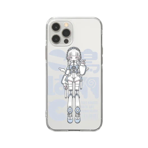 ぽぽ生誕スマホケース Soft Clear Smartphone Case