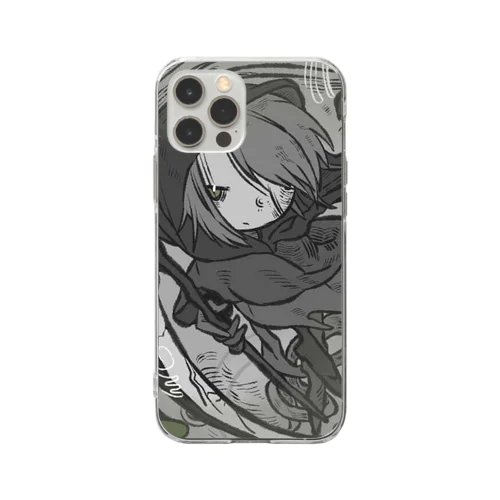 ハロウィン・ひとぎらいの死神【LLOWEENシリーズ】 Soft Clear Smartphone Case