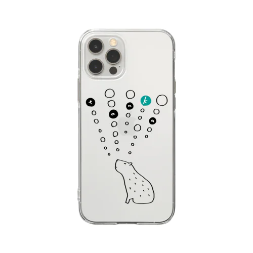 tanka／カピバラ Soft Clear Smartphone Case