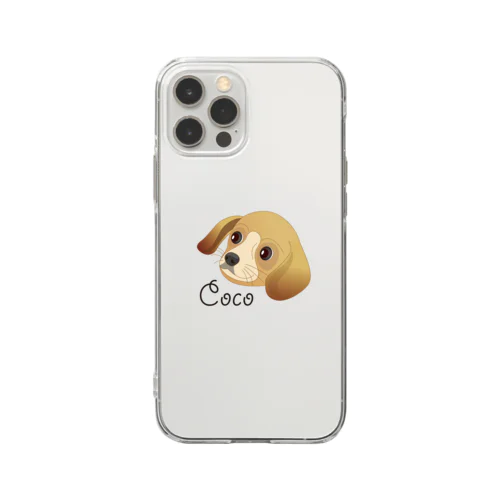 スマホケース　犬（ミックス） Soft Clear Smartphone Case