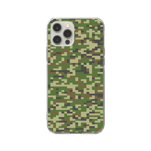 PixCamo Woodland Low visibility ソフトクリアスマホケース