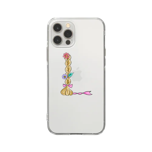 アルファベアットクレイジー L Soft Clear Smartphone Case