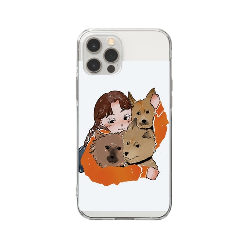 ワタシの家族 Soft Clear Smartphone Case