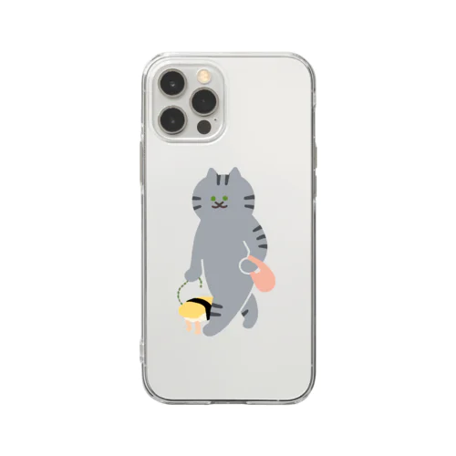 シャイな玉子握り Soft Clear Smartphone Case