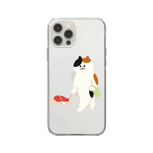 元気なまぐろ握り Soft Clear Smartphone Case