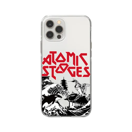 Atomic stooges JAPAN wear WHITE Soft Clear Smartphone Case