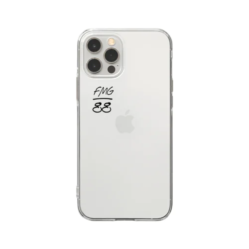 FMG88ブラック Soft Clear Smartphone Case