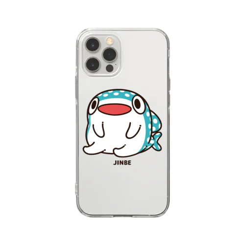 お座り じんべえ Soft Clear Smartphone Case