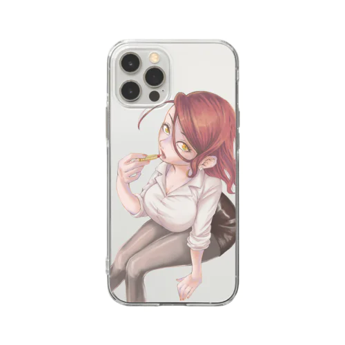 OLさん　-リップ- Soft Clear Smartphone Case