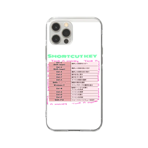 Shortcut key  ソフトクリアスマホケース